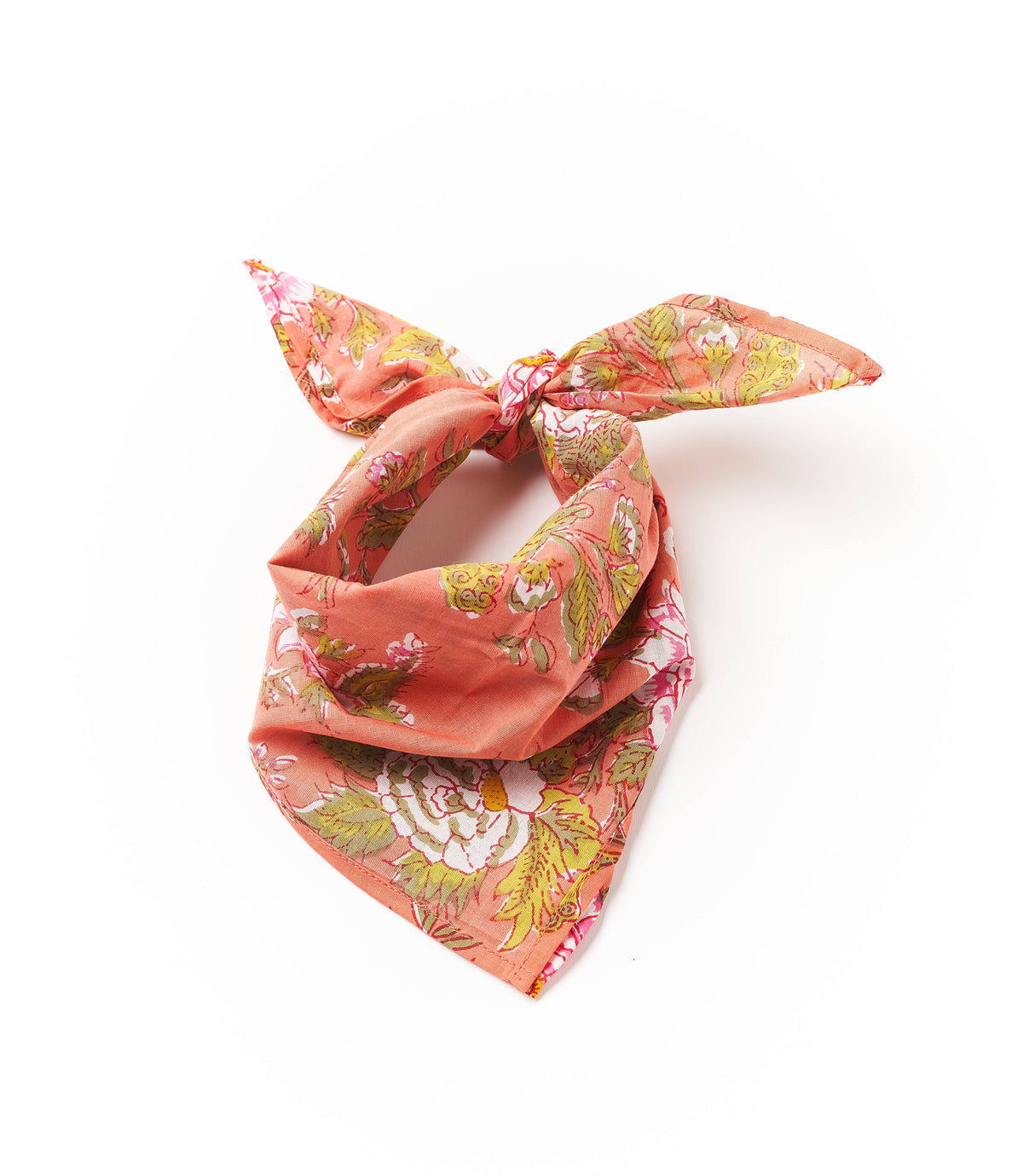 Hand Block Print Cotton Bandana - Assorted Prints