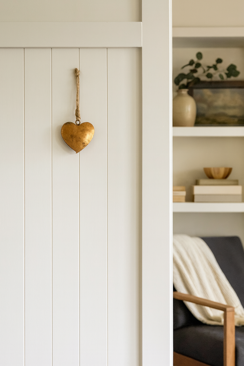 Alaya Heart Wind Chime - Rustic Bell