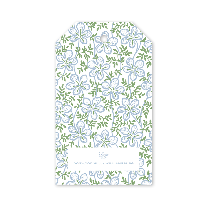 Ghost Blossom Blue Gift Tags - Pack of 8