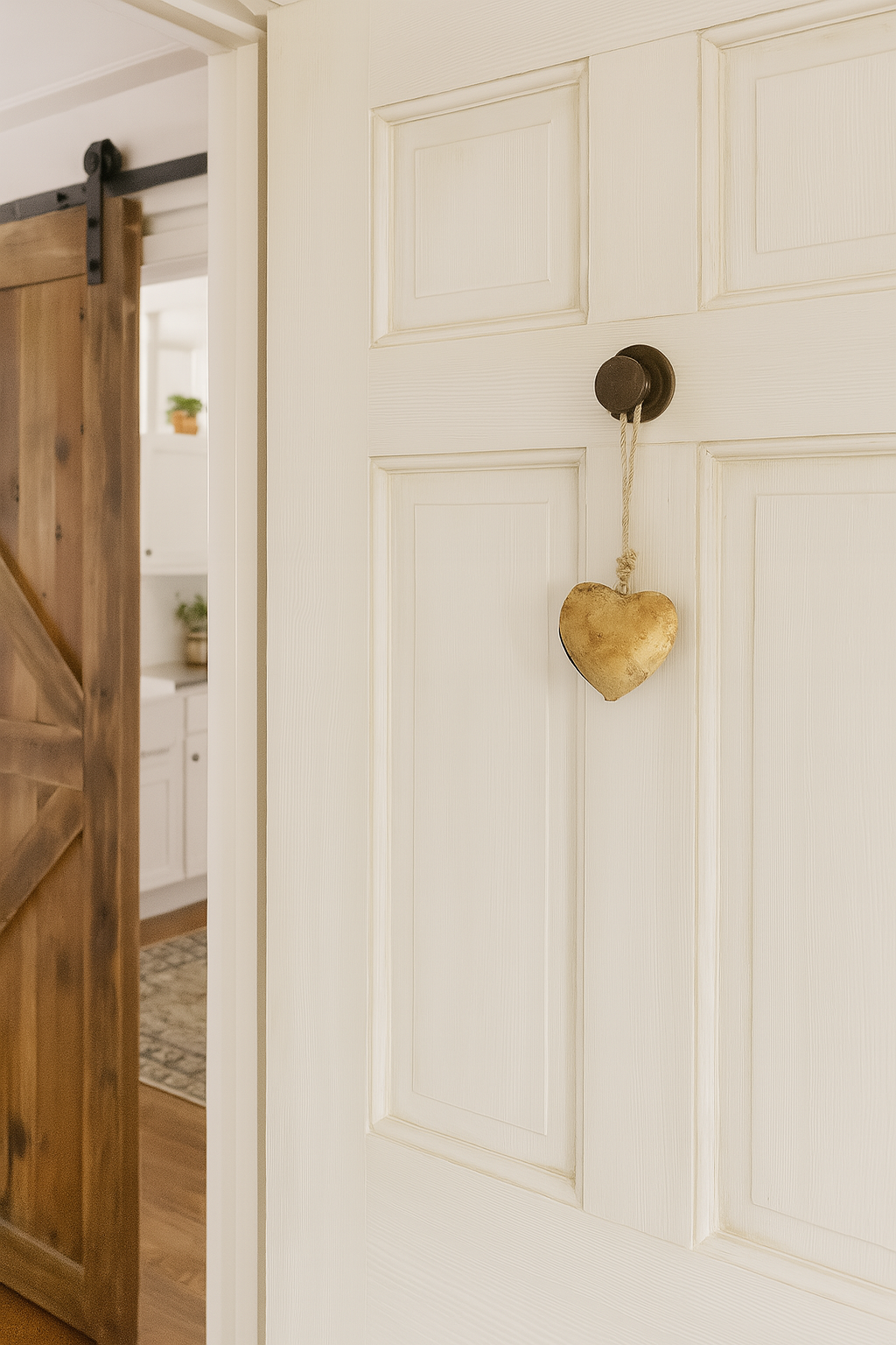 Alaya Heart Wind Chime - Rustic Bell