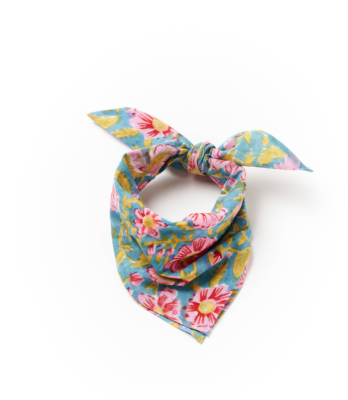 Hand Block Print Cotton Bandana - Assorted Prints