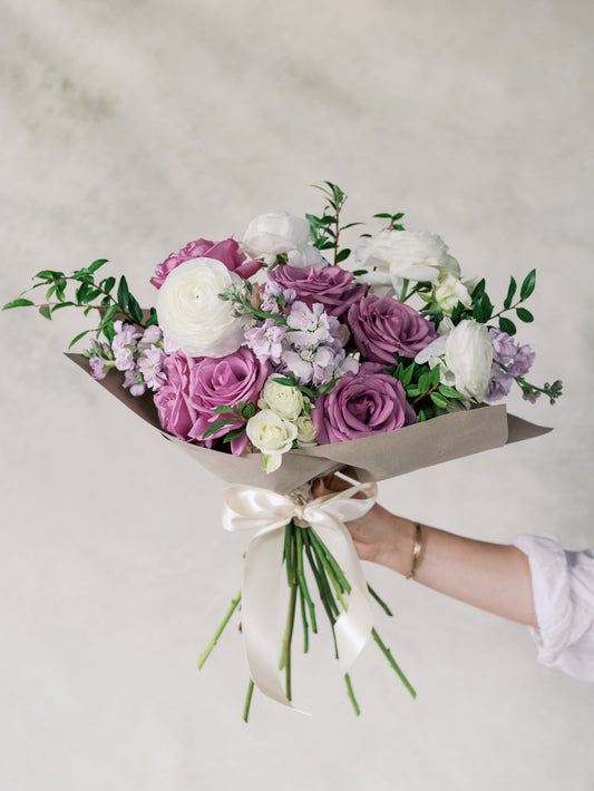 Hand-tied Wrapped Flower Bouquet