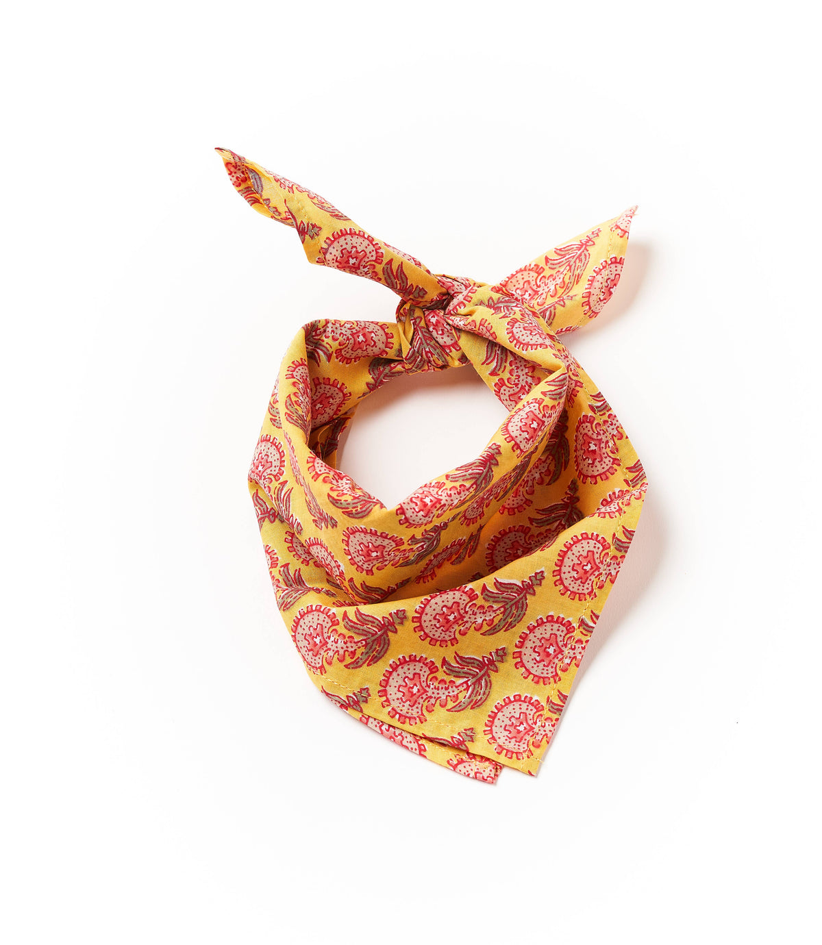 Hand Block Print Cotton Bandana - Assorted Prints